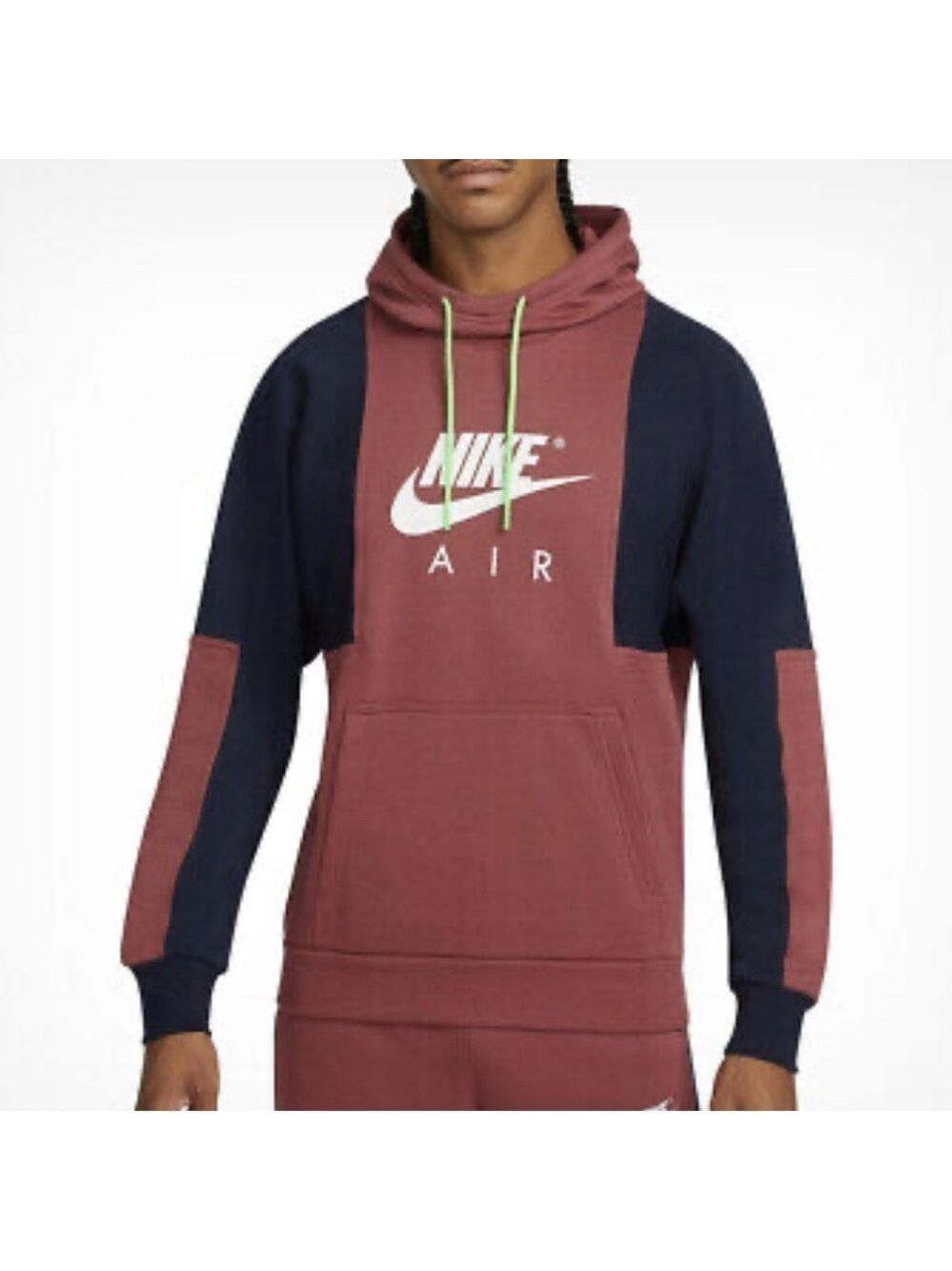 Nike Air Hoodie Mens Medium Pullover Get Over Your Fear of Heights Logo